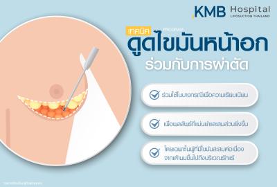 เทคนิคดูดไขมันหน้าอกร่วมกับการผ่าตัด