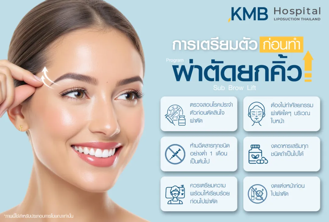 การเตรียมตัวก่อนผ่าตัดยกคิ้ว