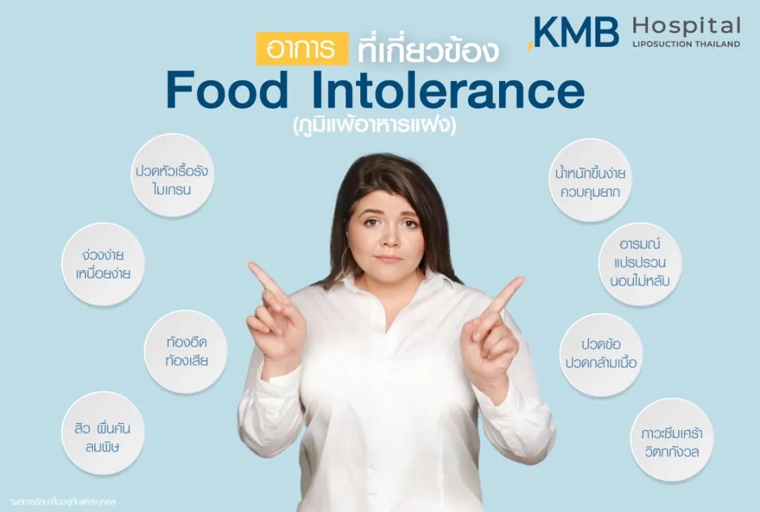 อาการที่เกี่ยวข้องกับภูมิแพ้อาหารแฝง