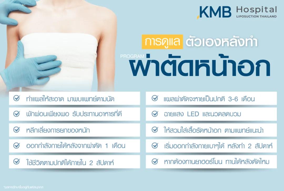 การดูแลตัวเองหลังผ่าตัดหน้าอก